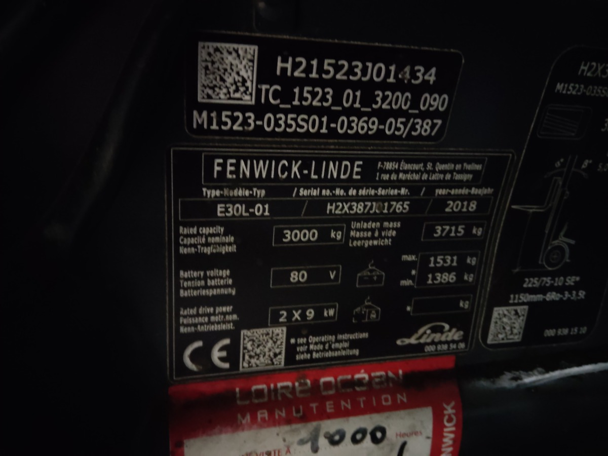 Linde E30L-01 - Електрокар: снимка 5 Linde E30L-01 - Електрокар: снимка 5