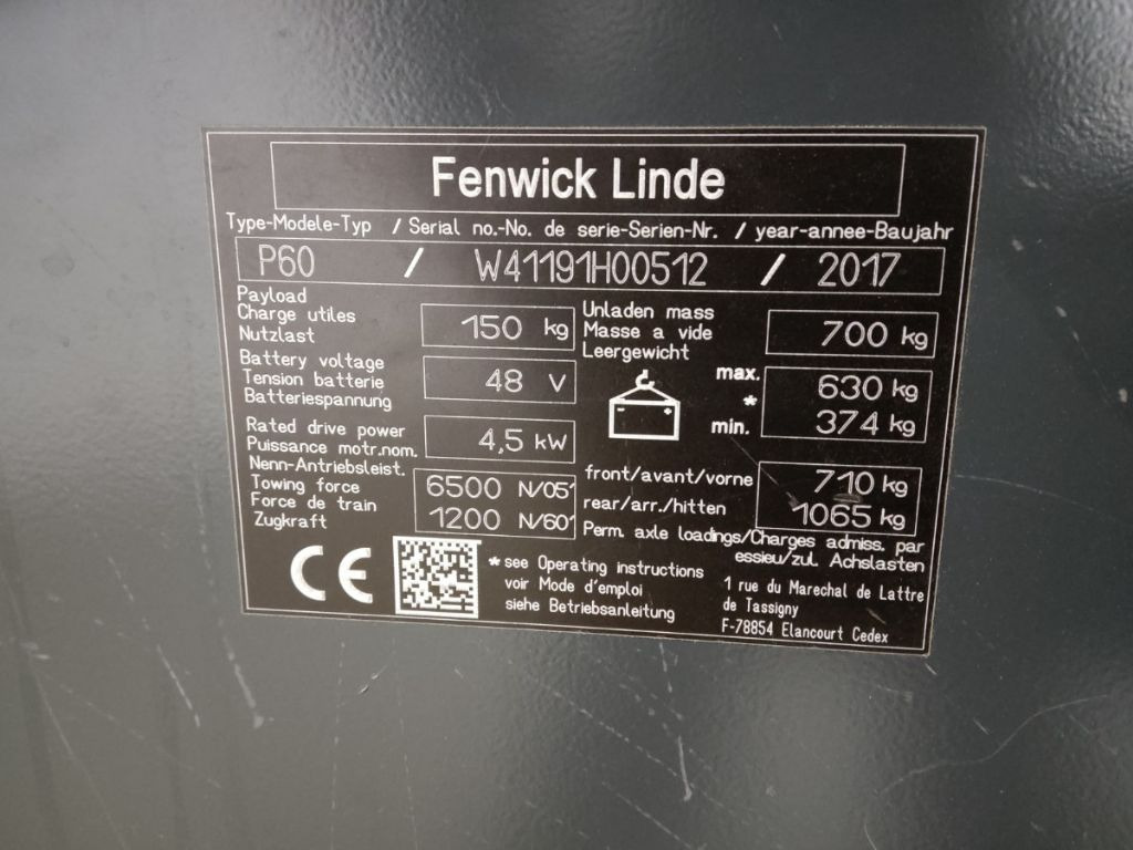 Linde P60 - Електрически влекач: снимка 5 Linde P60 - Електрически влекач: снимка 5