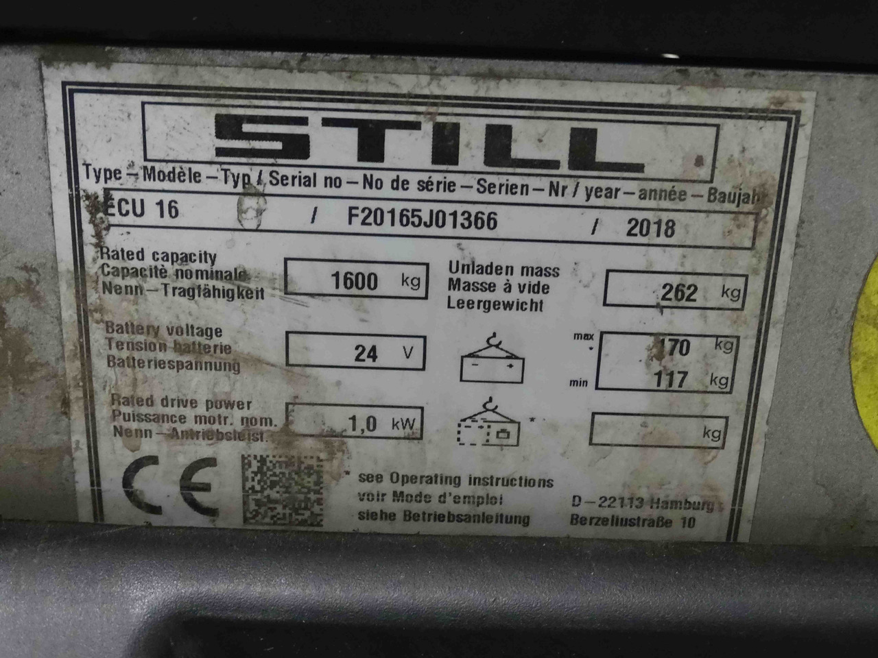 Палетна количка Still ECU16: снимка 9