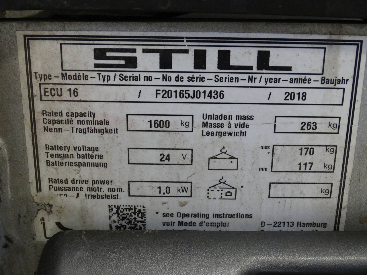 Still ECU16 - Палетна количка: снимка 5 Still ECU16 - Палетна количка: снимка 5