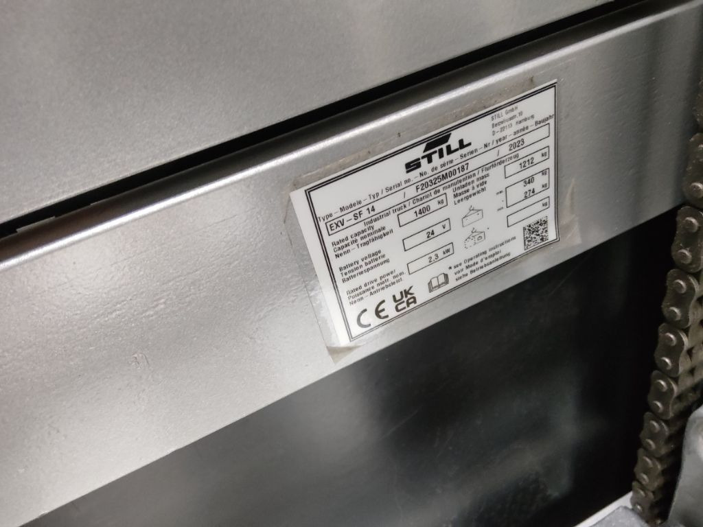 Still EXV-SF14/BATT.NEU - Стакер: снимка 5 Still EXV-SF14/BATT.NEU - Стакер: снимка 5