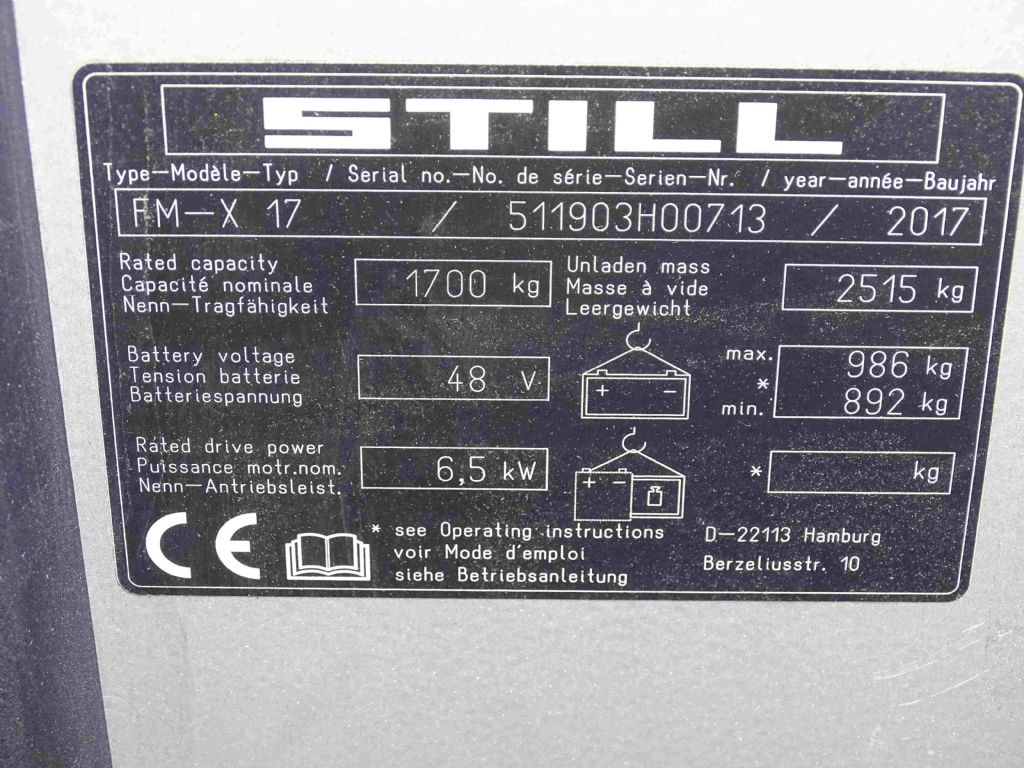 Still FM-X17 - Ричтрак: снимка 5 Still FM-X17 - Ричтрак: снимка 5