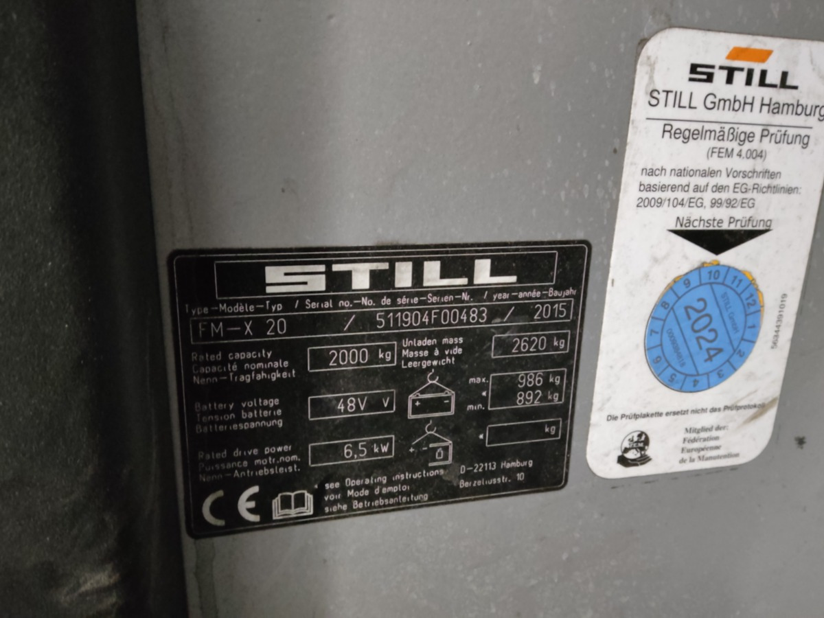 Still FM-X20 - Ричтрак: снимка 5 Still FM-X20 - Ричтрак: снимка 5