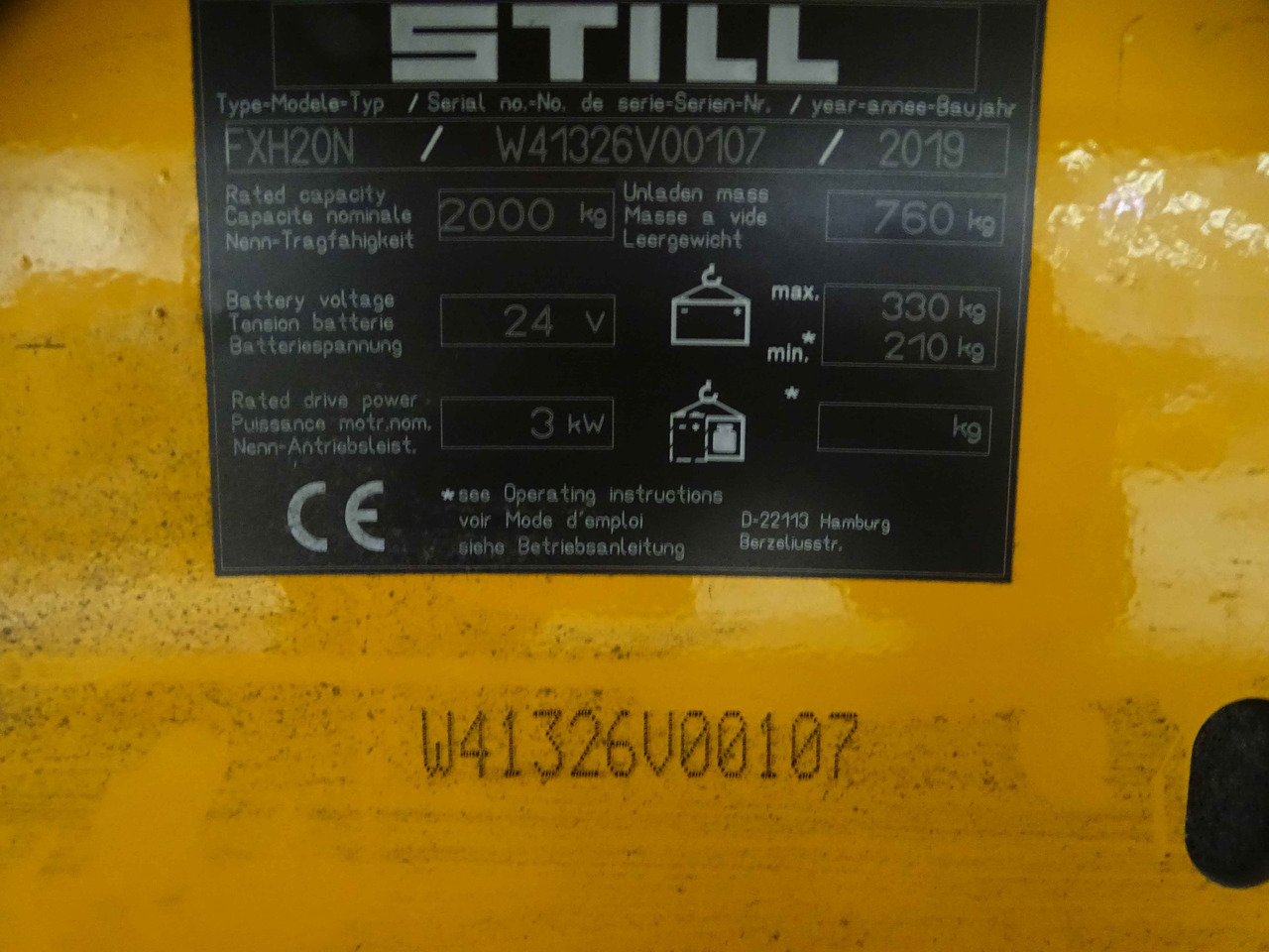 Still FXH20N/2400MM - Палетна количка: снимка 5 Still FXH20N/2400MM - Палетна количка: снимка 5