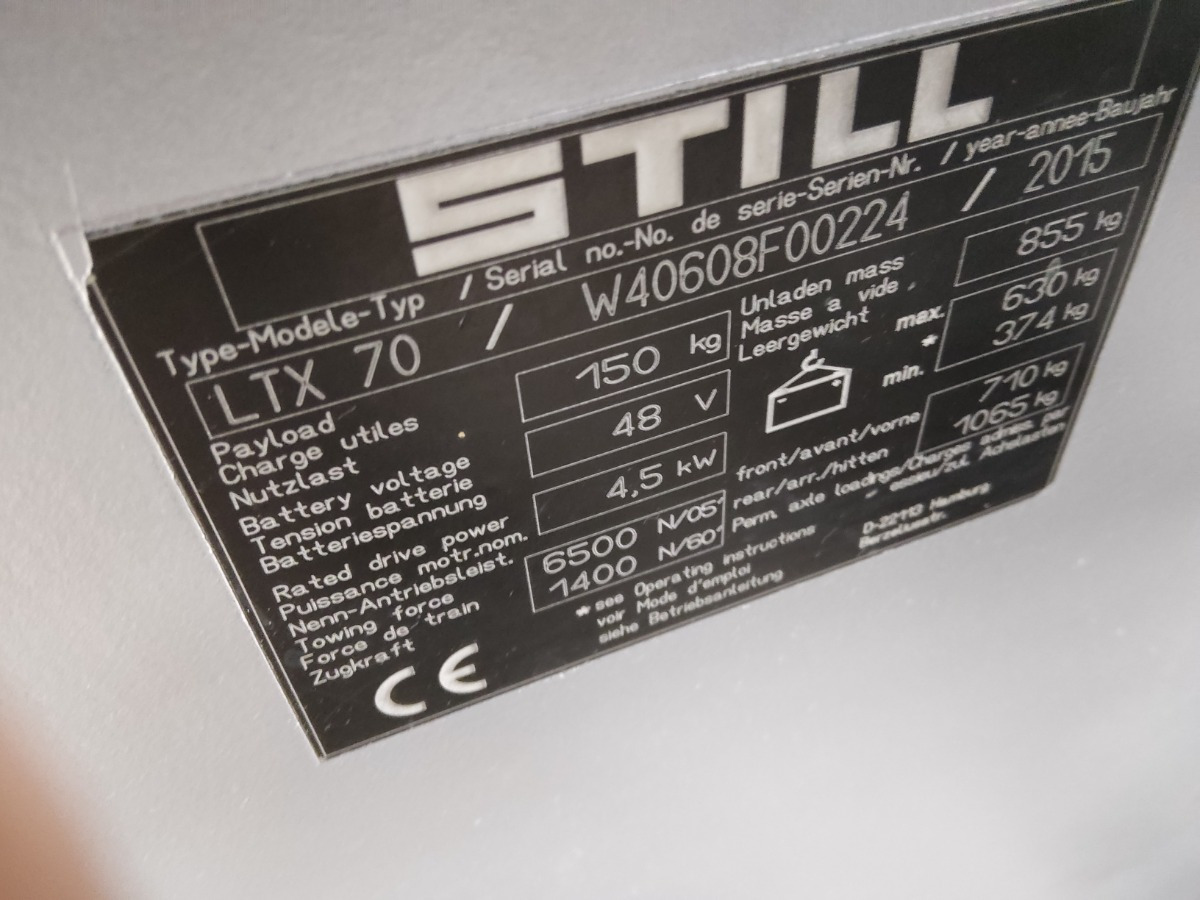 Still LTX70/BATT.NEU - Електрически влекач: снимка 5 Still LTX70/BATT.NEU - Електрически влекач: снимка 5