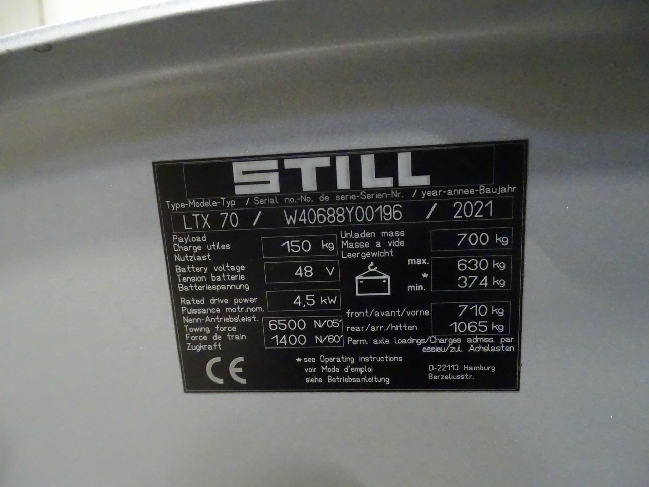 Still LTX70 - Електрически влекач: снимка 5 Still LTX70 - Електрически влекач: снимка 5