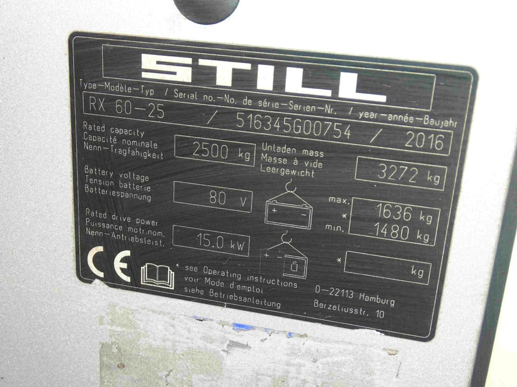 Still RX60-25 - Електрокар: снимка 5 Still RX60-25 - Електрокар: снимка 5