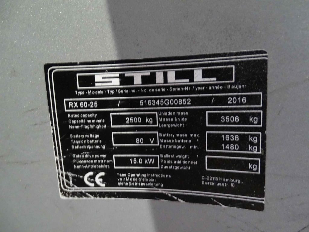 Still RX60-25 - Електрокар: снимка 5 Still RX60-25 - Електрокар: снимка 5