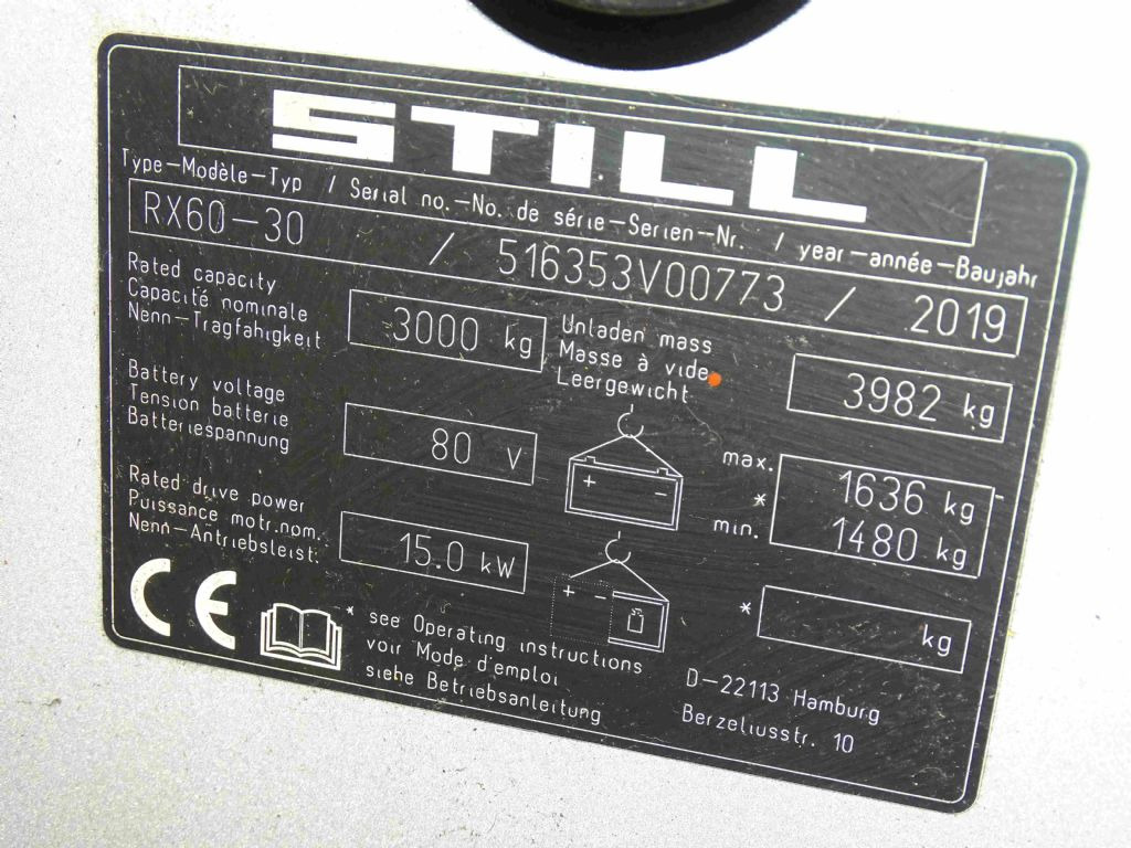 Електрокар Still RX60-30: снимка 6 Електрокар Still RX60-30: снимка 6