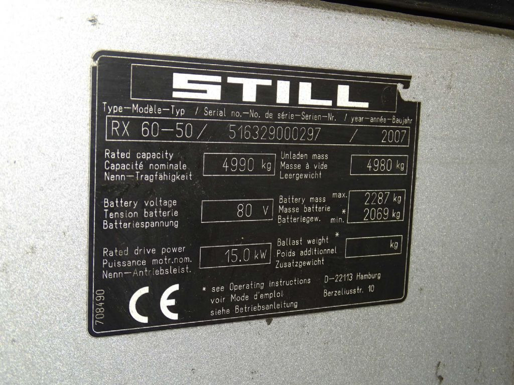 Електрокар Still RX60-50: снимка 9