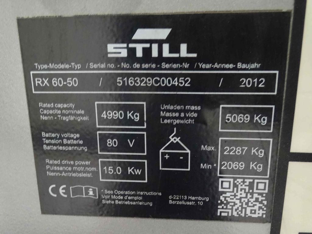 Електрокар Still RX60-50: снимка 9 Електрокар Still RX60-50: снимка 9