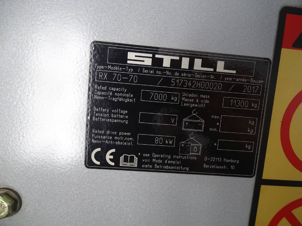 Still RX70-70 - Дизелов мотокар: снимка 5 Still RX70-70 - Дизелов мотокар: снимка 5