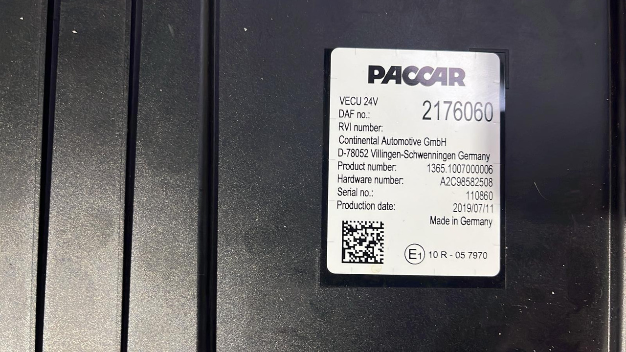 DAF XF CF VECU Control Unit Module 2176060 - Блок за управление: снимка 4 DAF XF CF VECU Control Unit Module 2176060 - Блок за управление: снимка 4