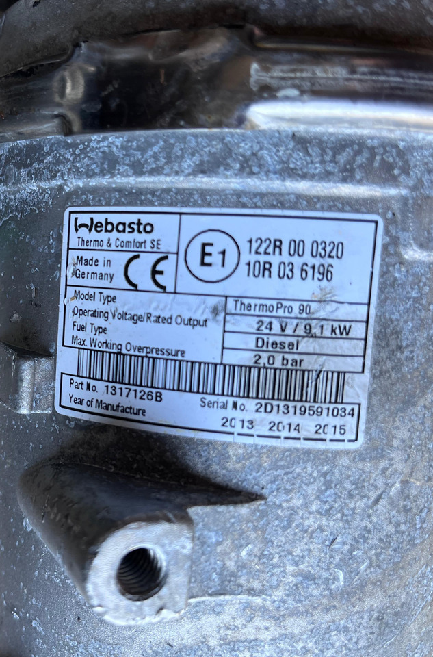 WEBASTO Heating Ventilation 1317126B - Отопление/ Вентилация: снимка 3 WEBASTO Heating Ventilation 1317126B - Отопление/ Вентилация: снимка 3
