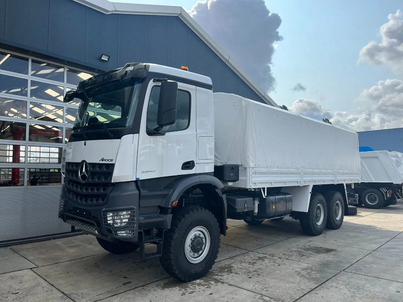 Mercedes-Benz Arocs 3340 A 6x6 Cargo Truck - Камион с брезент: снимка 1 Mercedes-Benz Arocs 3340 A 6x6 Cargo Truck - Камион с брезент: снимка 1