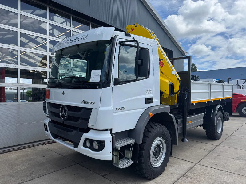 Mercedes-Benz Atego Atego 1725 4x4 Flatbed with Hyva HB120 Crane - Камион с кран: снимка 3 Mercedes-Benz Atego Atego 1725 4x4 Flatbed with Hyva HB120 Crane - Камион с кран: снимка 3