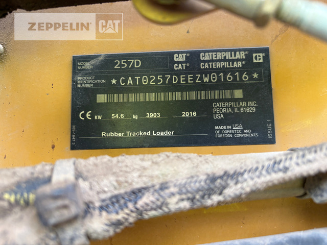 Cat 257D - Мини челен товарач: снимка 5 Cat 257D - Мини челен товарач: снимка 5