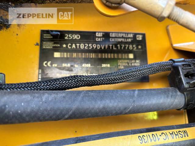 Cat 259D - Мини челен товарач: снимка 5 Cat 259D - Мини челен товарач: снимка 5