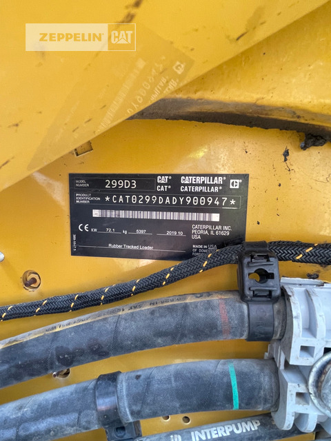 Cat 299D - Мини челен товарач: снимка 5 Cat 299D - Мини челен товарач: снимка 5