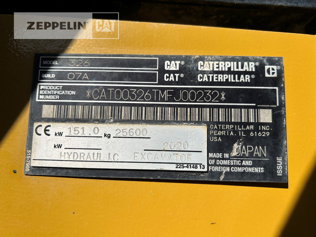 Cat 326-07A - Верижен багер: снимка 5 Cat 326-07A - Верижен багер: снимка 5