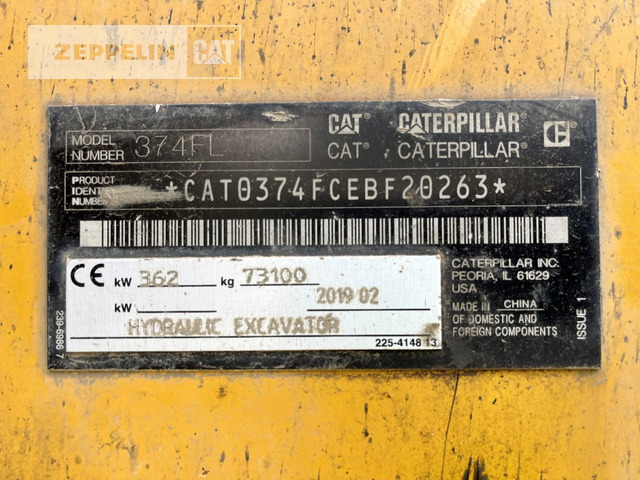 Cat 374FL - Верижен багер: снимка 2 Cat 374FL - Верижен багер: снимка 2