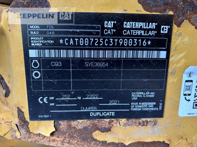 Cat 725-04A - Съчленен самосвал: снимка 2 Cat 725-04A - Съчленен самосвал: снимка 2