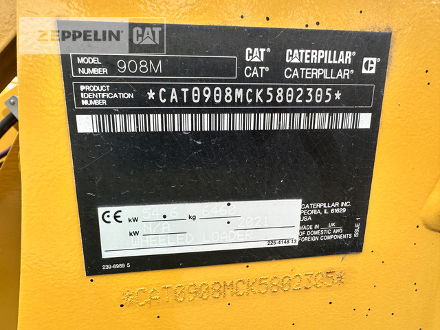 Cat 908M - Колесен товарач: снимка 5 Cat 908M - Колесен товарач: снимка 5