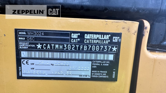 Cat MH3024-06C - Багер за манипулиране на материали: снимка 5 Cat MH3024-06C - Багер за манипулиране на материали: снимка 5
