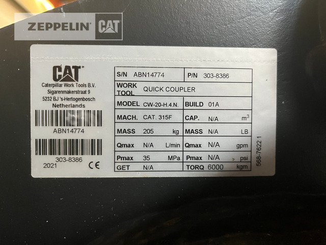 Cat Primärprodukte Kompo - Бързо сменник за Строителна техника: снимка 2 Cat Primärprodukte Kompo - Бързо сменник за Строителна техника: снимка 2