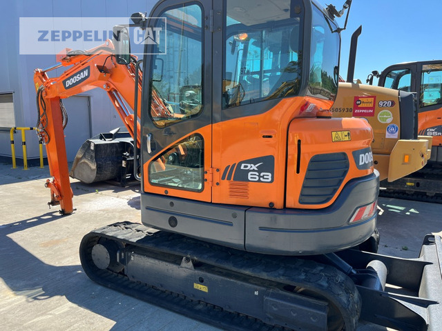 Doosan DX63-3 - Мини багер: снимка 1 Doosan DX63-3 - Мини багер: снимка 1