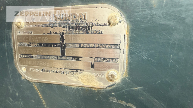 Hyundai R480LC-9 - Верижен багер: снимка 5 Hyundai R480LC-9 - Верижен багер: снимка 5