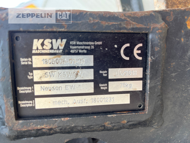 Komponenten CW10 mech. EW100 - Бързо сменник за Строителна техника: снимка 3 Komponenten CW10 mech. EW100 - Бързо сменник за Строителна техника: снимка 3