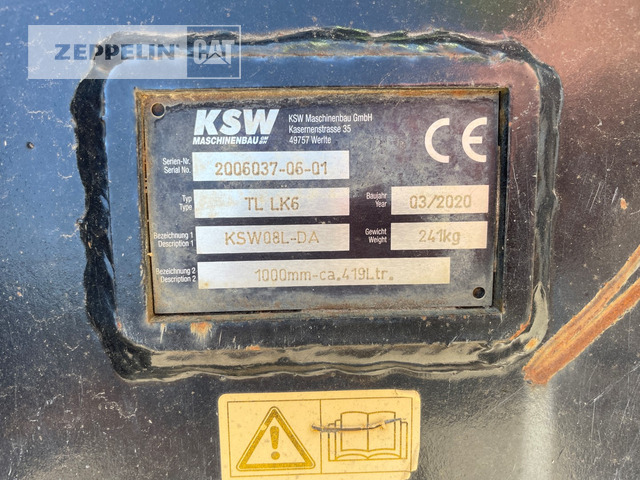 Komponenten TL1000 SM08 - Кофа за багер: снимка 2 Komponenten TL1000 SM08 - Кофа за багер: снимка 2