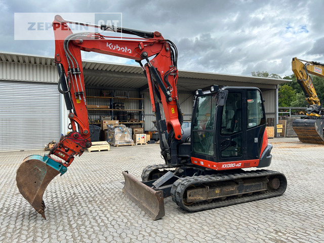 Kubota KX080-4 - Мини багер: снимка 1 Kubota KX080-4 - Мини багер: снимка 1