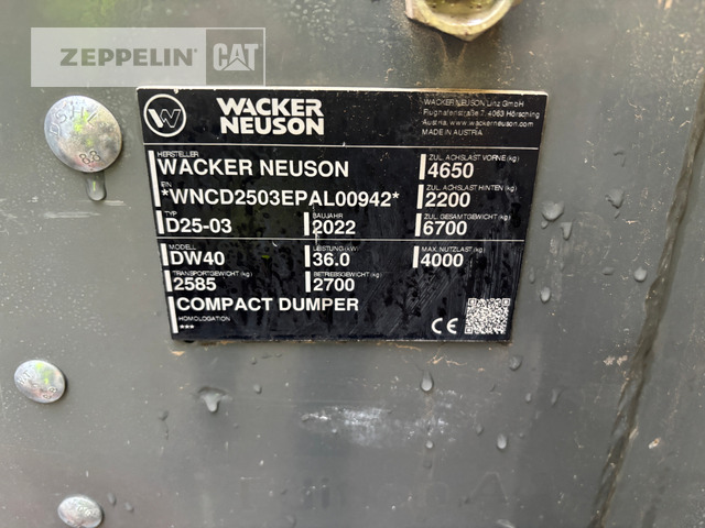 Wacker DW40 - Съчленен самосвал: снимка 2 Wacker DW40 - Съчленен самосвал: снимка 2