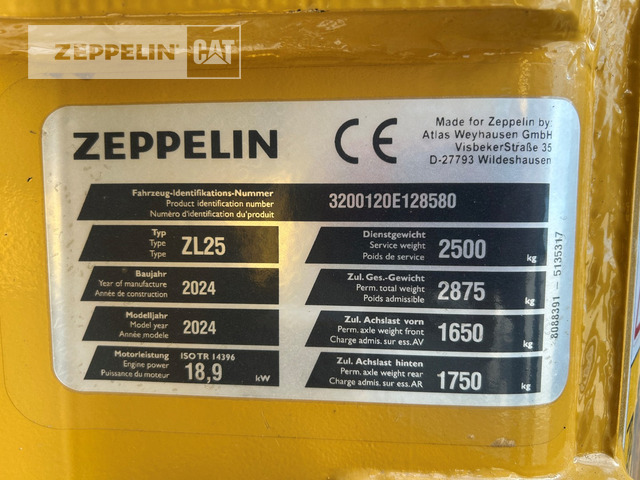 Zeppelin ZL25 - Колесен товарач: снимка 5 Zeppelin ZL25 - Колесен товарач: снимка 5
