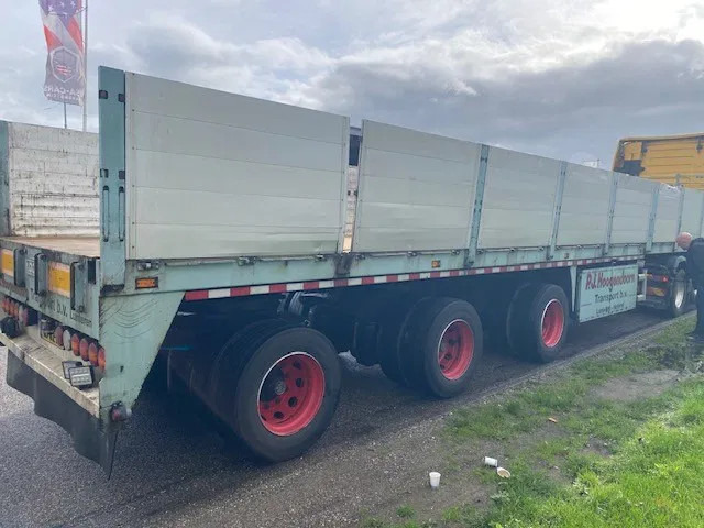 Floor stenenoplegger, 3 asser uitschuifbaar met stuuras en liftas - Бордово полуремарке/ Платформа: снимка 4 Floor stenenoplegger, 3 asser uitschuifbaar met stuuras en liftas - Бордово полуремарке/ Платформа: снимка 4