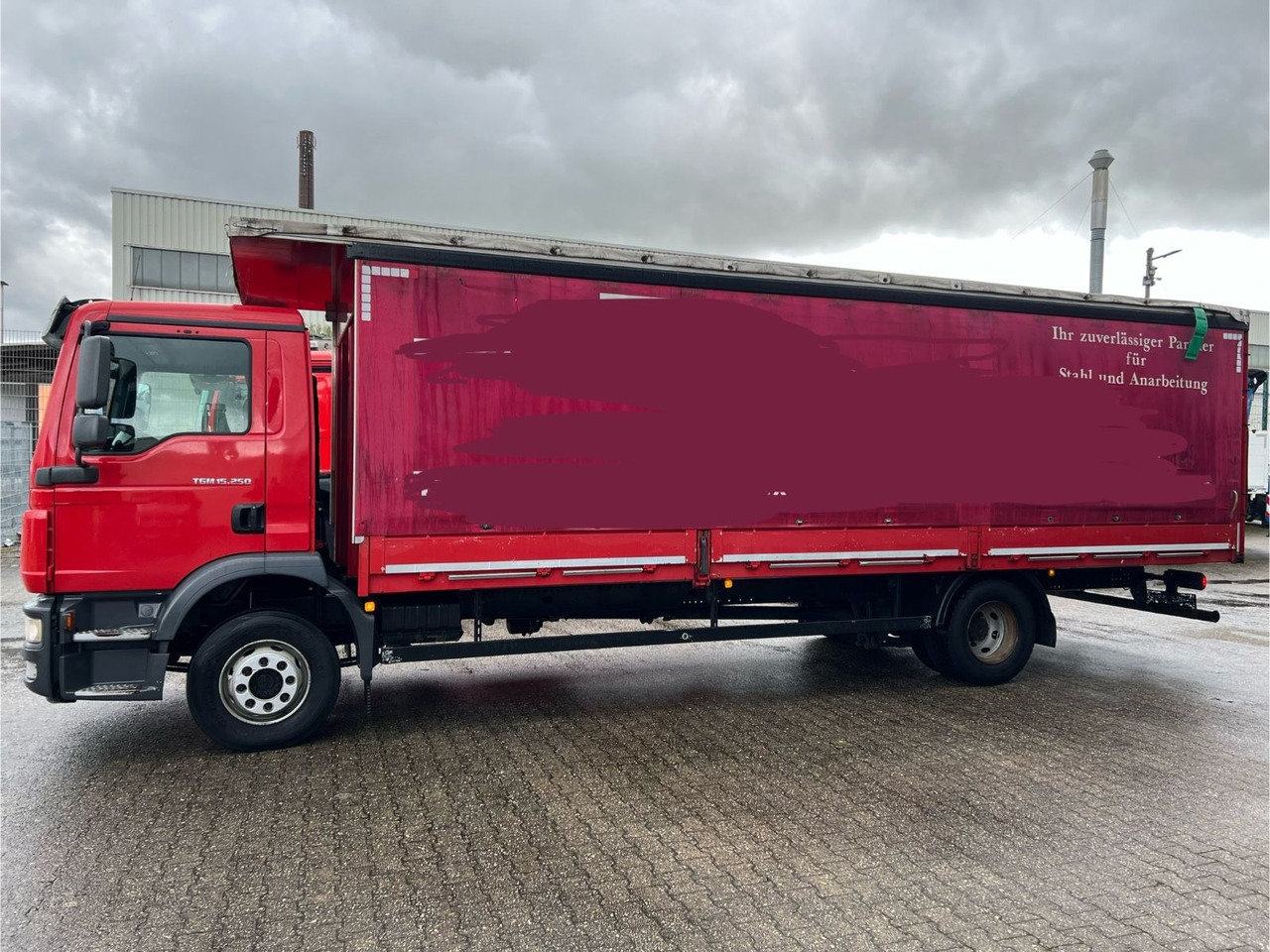 MAN TGM 15.250 Spezial Aufbau Langmaterial 7,5m - Камион с брезент: снимка 4 MAN TGM 15.250 Spezial Aufbau Langmaterial 7,5m - Камион с брезент: снимка 4