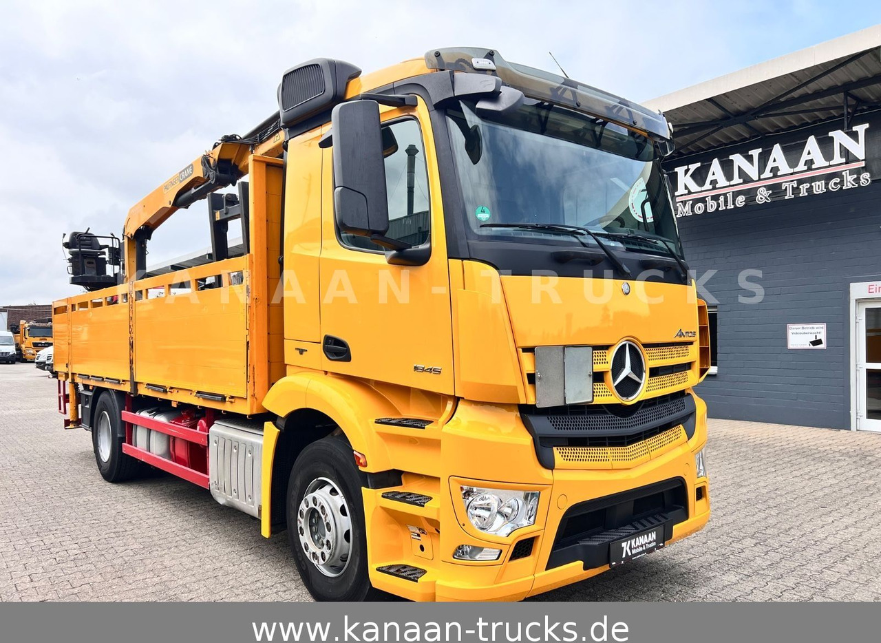 Mercedes-Benz 1845 Antos 4x2 Baustoffkran Palfinger 21001L - Камион с кран: снимка 1 Mercedes-Benz 1845 Antos 4x2 Baustoffkran Palfinger 21001L - Камион с кран: снимка 1