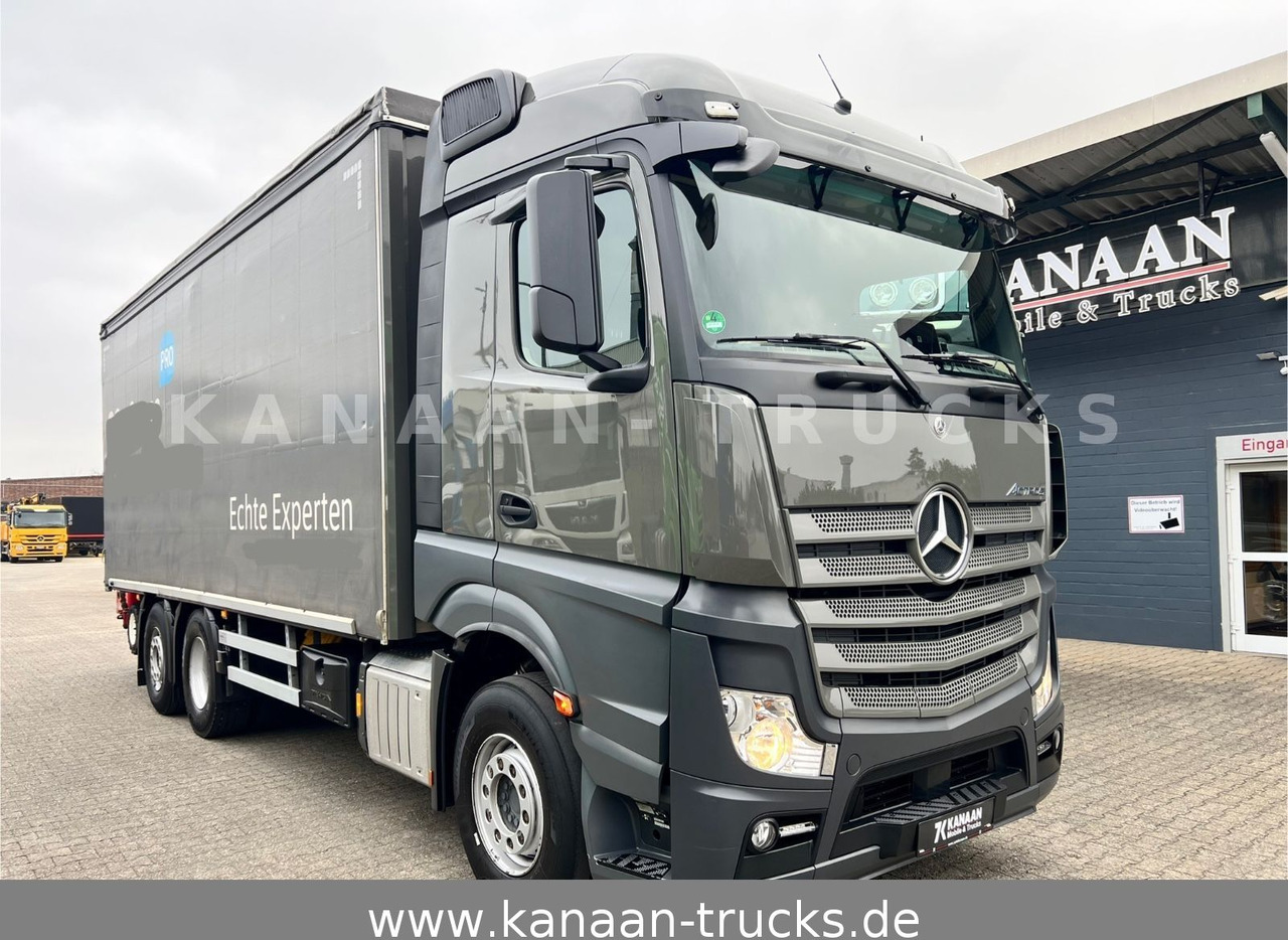 Mercedes-Benz 2548 Actros 6x2 Pritsche Moffet Mitnahme stapler - Камион с кран: снимка 1 Mercedes-Benz 2548 Actros 6x2 Pritsche Moffet Mitnahme stapler - Камион с кран: снимка 1